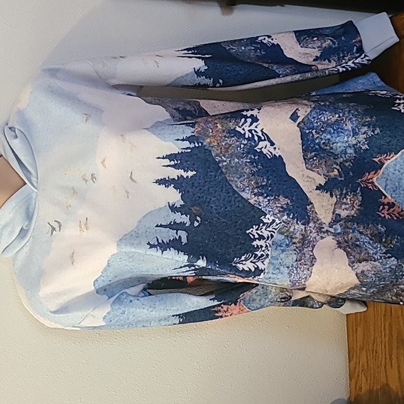 "Tapestry" flannel hoodie size large - Picture 5 of 8